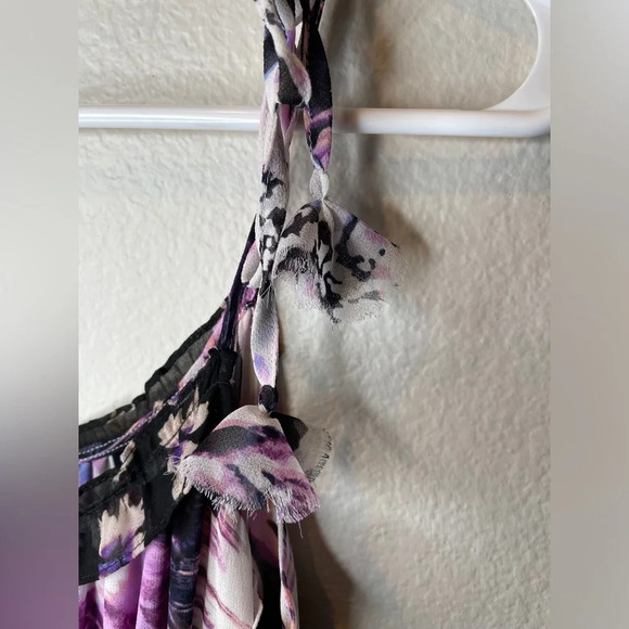 Misa Los Angeles Nati Midi Dress In Purple Floral Size Small Retail $395 - Picture 7 of 10